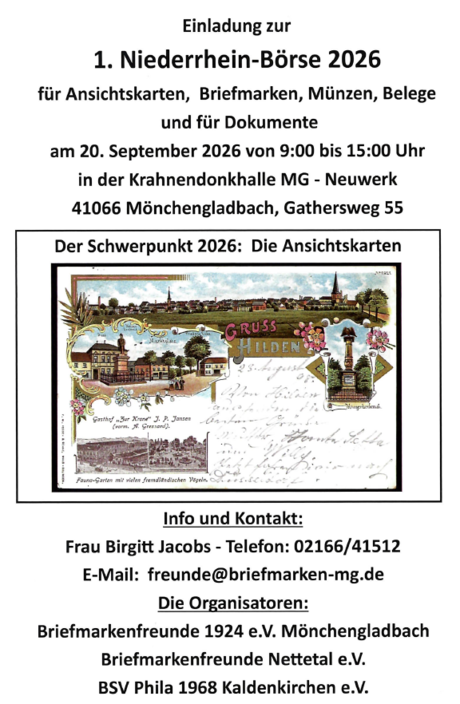 Niederrhein Boerse 2026